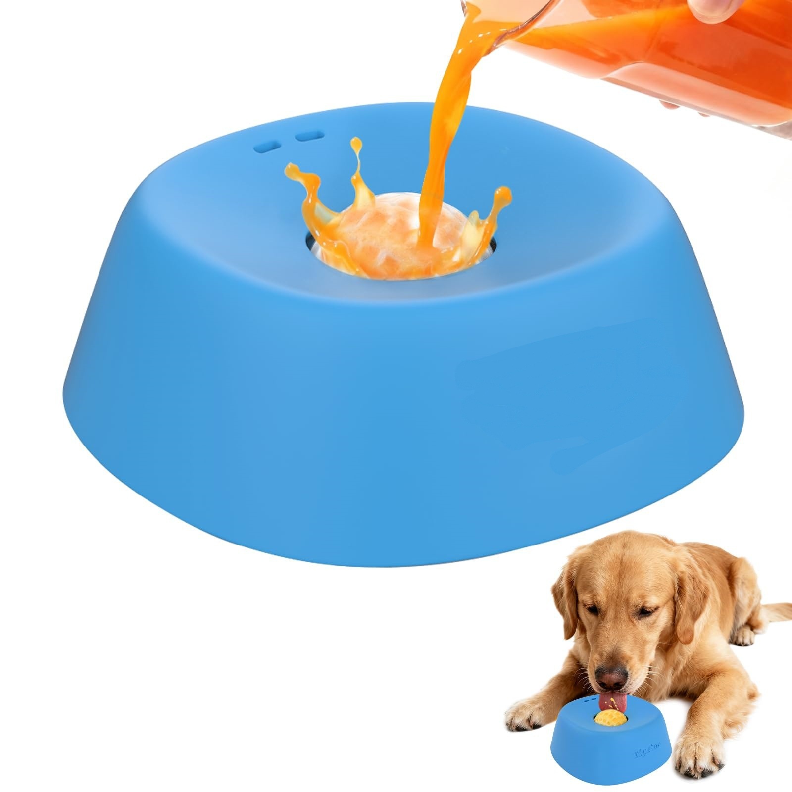 Pet Slow Feeder Non-Slip Spherical Dog Licking Bowl Anti-Choking Dog Bowl Lick Toy For Liquid Treats Bone Broth Yogurt - Image 6